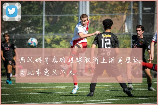 西汉姆考虑对进球取消上诉高层认为此举意义不大